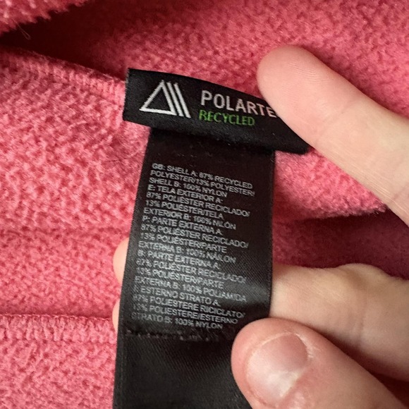 The North Face Denali Jacket Womens 2XL Pink Burgundy Polartec Fleece Full Zip - Picture 12 of 13